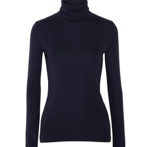 Petit Bateau Barney’s Black 16g mock turtleneck